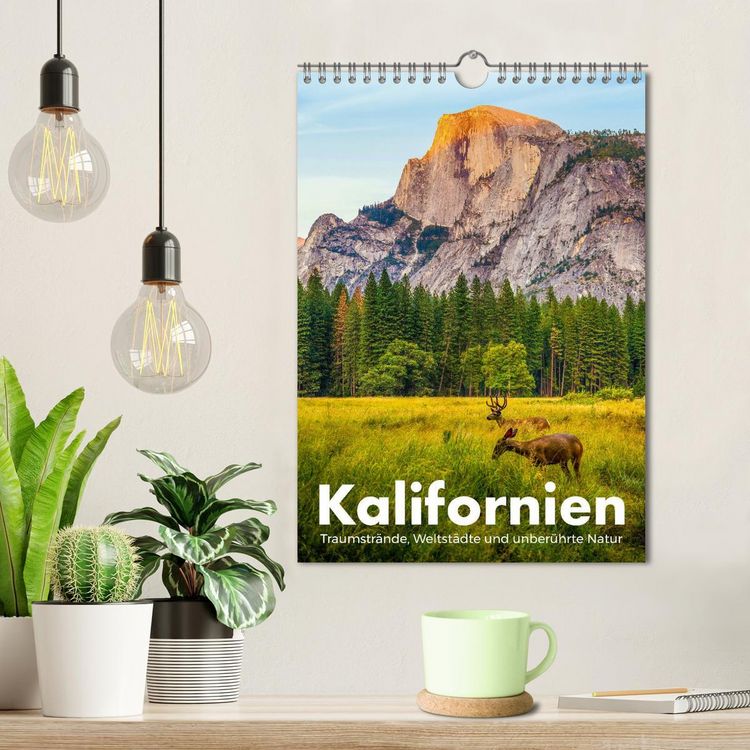 Produktbild: Kalifornien - Traumstr&auml;nde, Weltst&auml;dte und unber&uuml;hrte Natur (Wandkalender 2026 DIN A4 hoch), CALVENDO Monatskalender