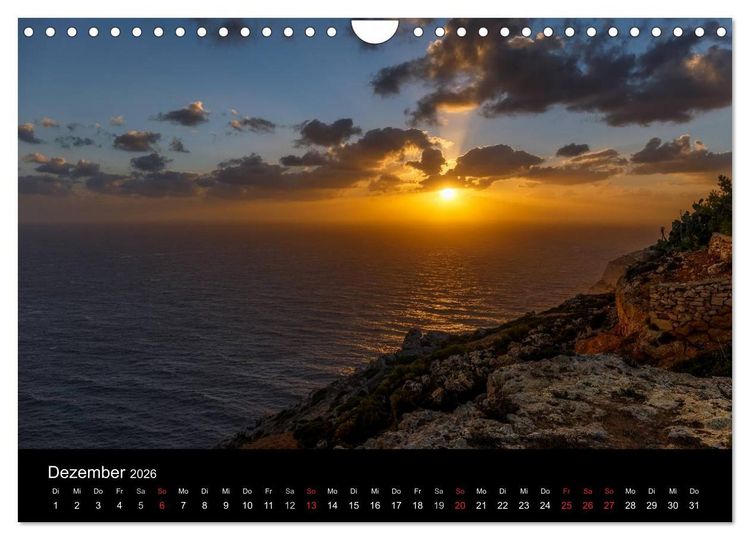 Produktbild: Maltesische Ansichten (Wandkalender 2026 DIN A4 quer), CALVENDO Monatskalender