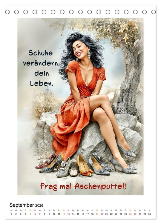 Produktbild: FRAU.PUNKT. (Tischkalender 2026 DIN A5 hoch), CALVENDO Monatskalender