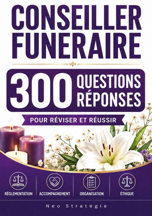 Produktbild: Conseiller fun&eacute;raire - 300 questions r&eacute;ponses