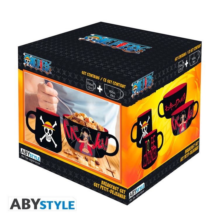 Produktbild: ONE PIECE - Breakfast Set Mug + Bowl - Luffy