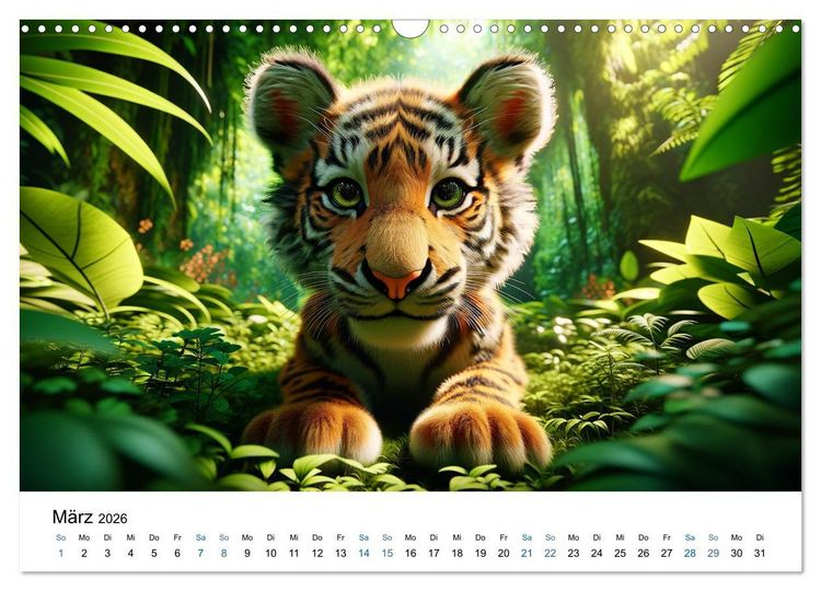 Produktbild: Baby-Tiere (Wandkalender 2026 DIN A3 quer), CALVENDO Monatskalender