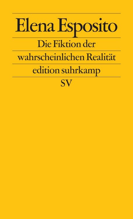 Produktbild: Die Fiktion der wahrscheinlichen Realit&auml;t