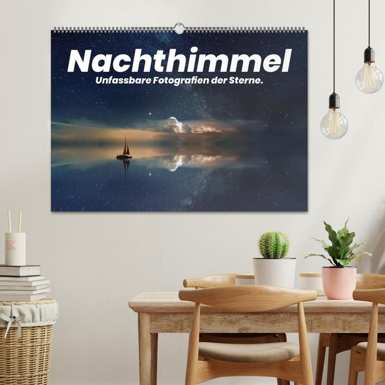Produktbild: Nachthimmel - Unfassbare Fotografien der Sterne. (Wandkalender 2026 DIN A2 quer), CALVENDO Monatskalender