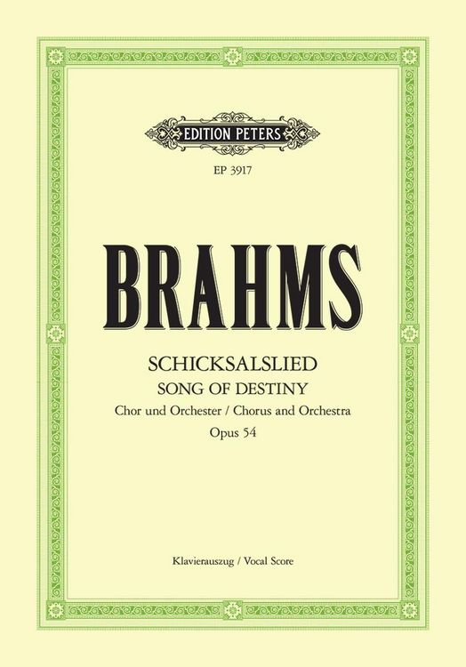 Produktbild: Schicksalslied (Song of Destiny) Op.54