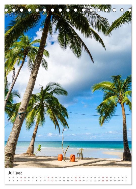 Produktbild: Philippinen - Ein wahres Inselparadies. (Tischkalender 2026 DIN A5 hoch), CALVENDO Monatskalender