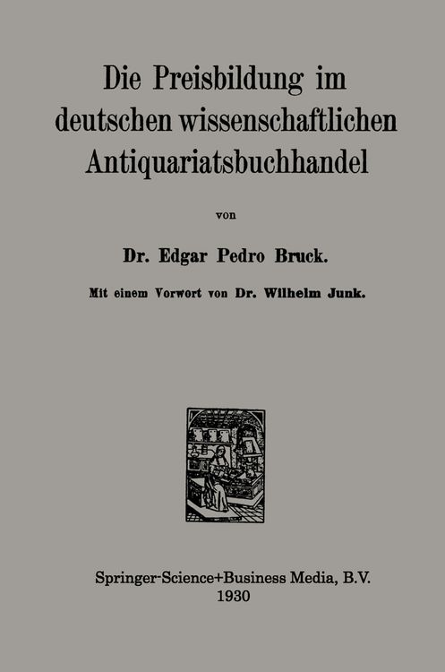 Produktbild: Die Preisbildung im deutschen wissenschaftlichen Antiquariatsbuchhandel