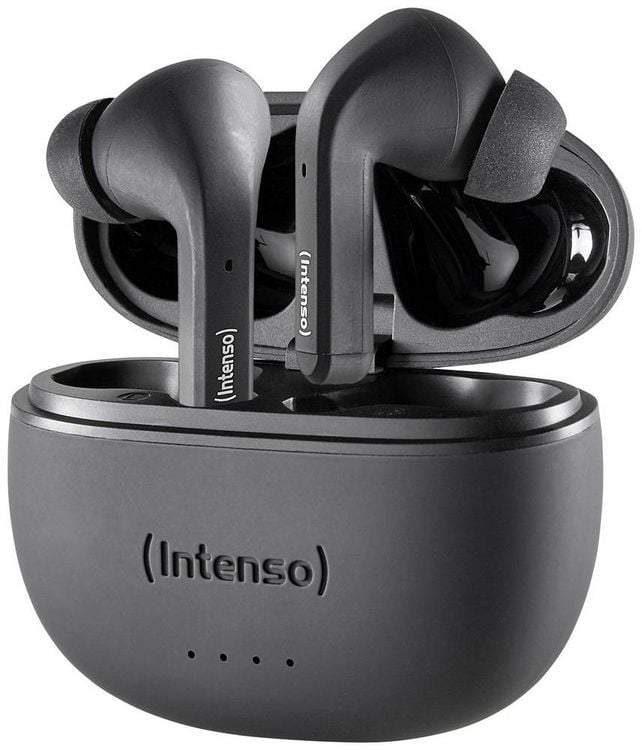 Produktbild: Intenso T300A In Ear Headset Bluetooth&reg; Stereo Schwarz Noise Cancelling Batterieladeanzeige, Headset, Ladecase, Touch-Steuerung