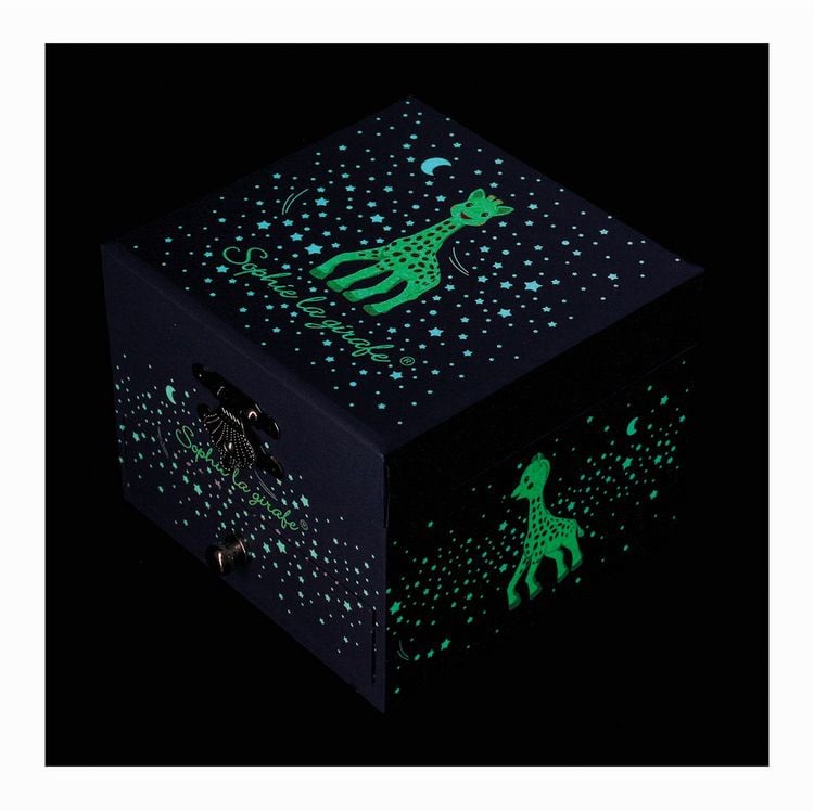 Produktbild: Trousselier Musikspieldose m. Schublade Sophie die Giraffe Milchstrasse, nachtleuchtend