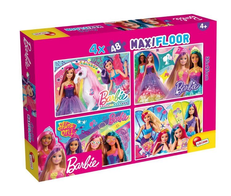 Produktbild: Barbie Puzzle Df Maxi Floor 4 X 48