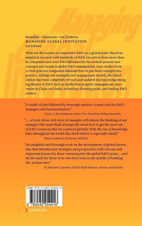 Produktbild: Managing Global Innovation
