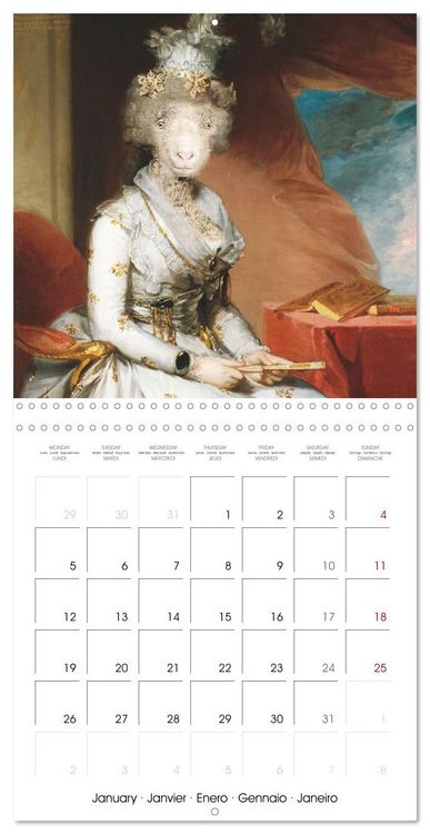 Produktbild: Aristocrat Animals (Wall Calendar 2026 12 &times; 12 Inch) CALVENDO 12 Month Wall Calendar