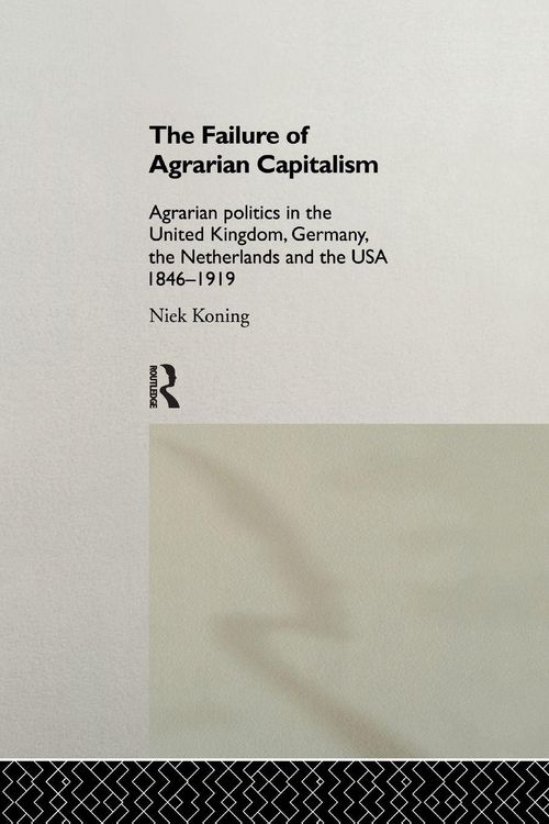 Produktbild: The Failure of Agrarian Capitalism