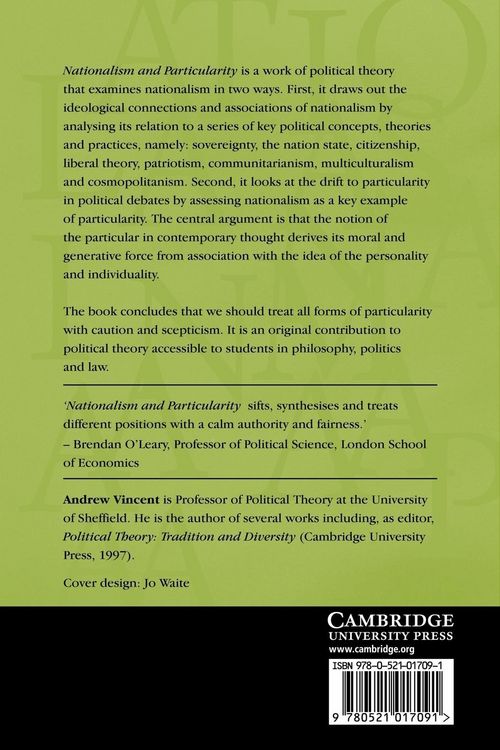 Produktbild: Nationalism and Particularity