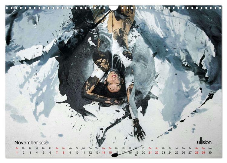 Produktbild: Akt in Farbe &ndash; schwarzwei&szlig; (Wandkalender 2026 DIN A3 quer), CALVENDO Monatskalender