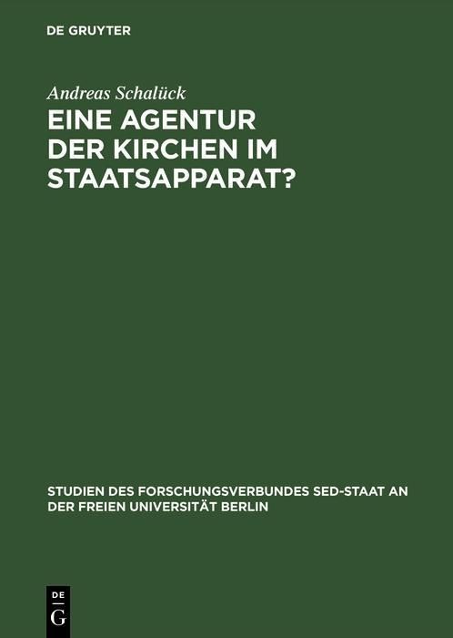 Produktbild: Eine Agentur der Kirchen im Staatsapparat?