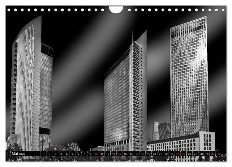 Produktbild: Faszination Frankfurter Architektur (Wandkalender 2026 DIN A4 quer), CALVENDO Monatskalender