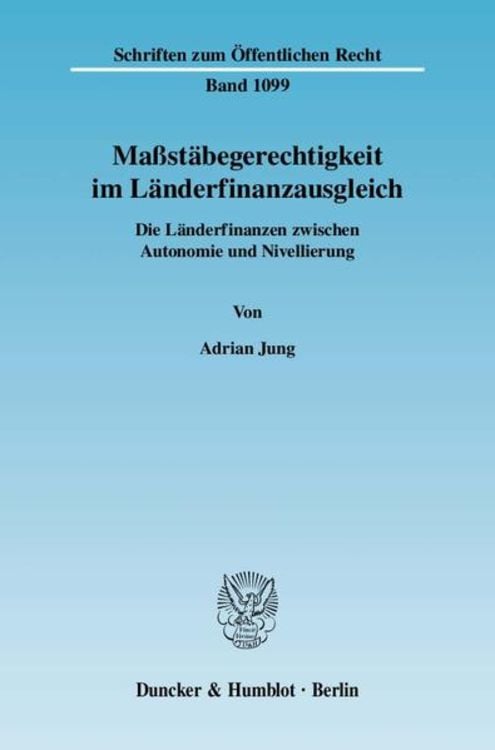 Bild vom Artikel Maßstäbegerechtigkeit im Länderfinanzausgleich. vom Autor Adrian Jung