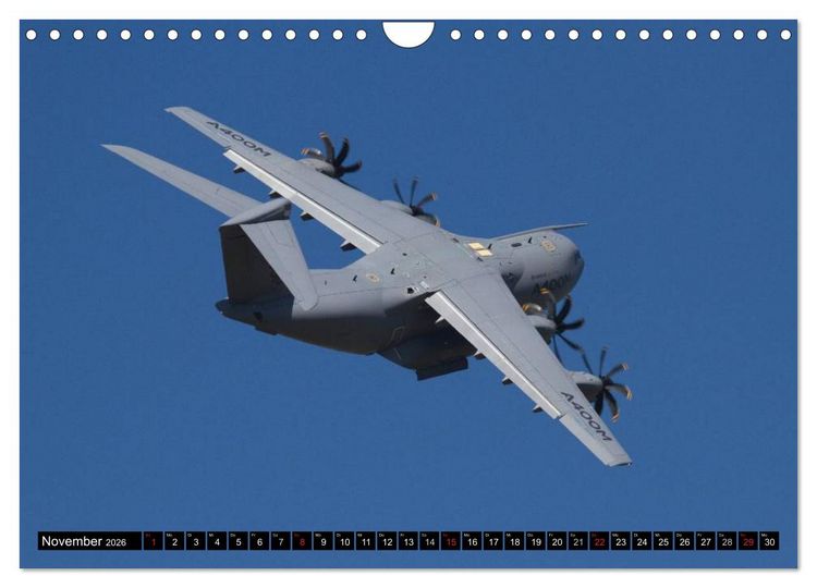 Produktbild: Augenblicke in der Luft: Airbus A400M (Wandkalender 2026 DIN A4 quer), CALVENDO Monatskalender