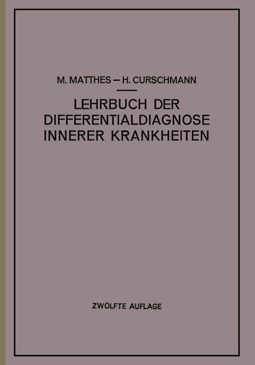 Produktbild: Lehrbuch der Differentialdiagnose innerer Krankheiten