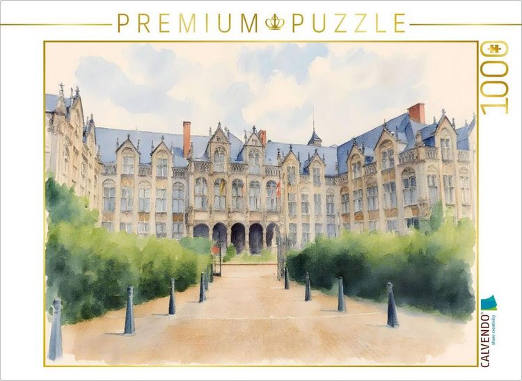 Produktbild: CALVENDO Puzzle F&uuml;rstbisch&ouml;flicher Palast | 1000 Teile Lege-Gr&ouml;&szlig;e 64x48cm Foto-Puzzle f&uuml;r gl&uuml;ckliche Stunden