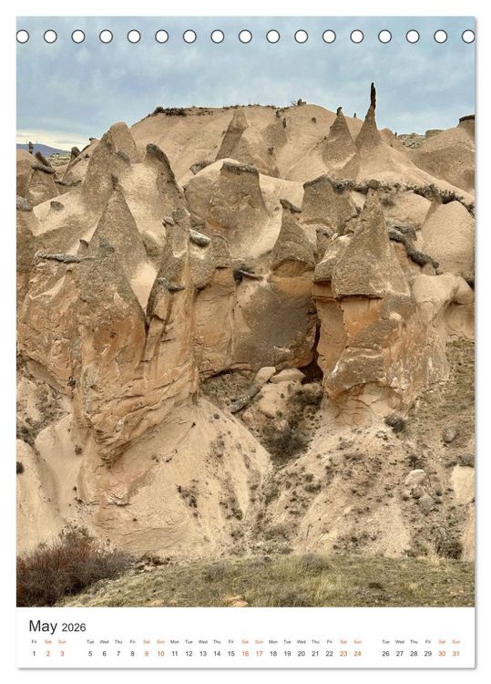 Produktbild: Cappadocia: Caves - Valleys - Balloons (Desk Calendar 2026 DIN A5 portrait), CALVENDO 12 Month DeskCalendar