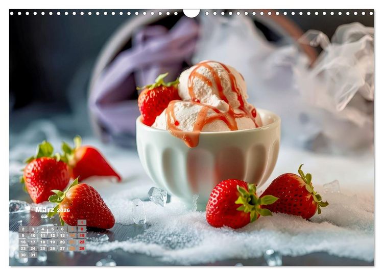 Produktbild: Superfood Blaubeeren und Erdbeeren (Wandkalender 2026 DIN A3 quer), CALVENDO Monatskalender
