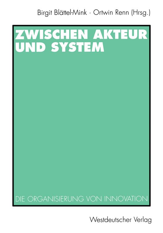 Produktbild: Zwischen Akteur und System