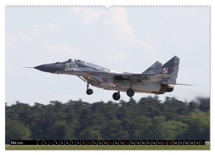 Produktbild: Augenblicke in der Luft: MiG-29 Fulcrum (Wandkalender 2026 DIN A2 quer), CALVENDO Monatskalender