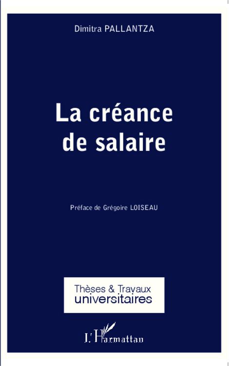 Produktbild: La creance de salaire