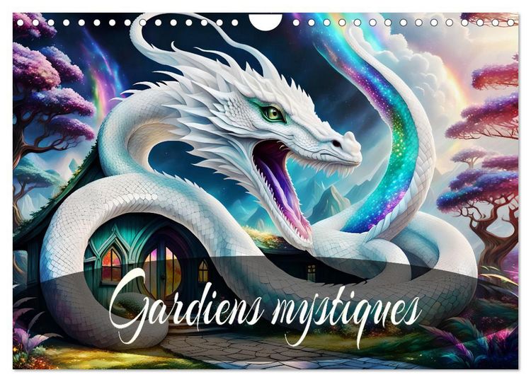 Produktbild: Gardiens mystiques (Calendrier mural 2026 DIN A4 vertical), CALVENDO calendrier mensuel