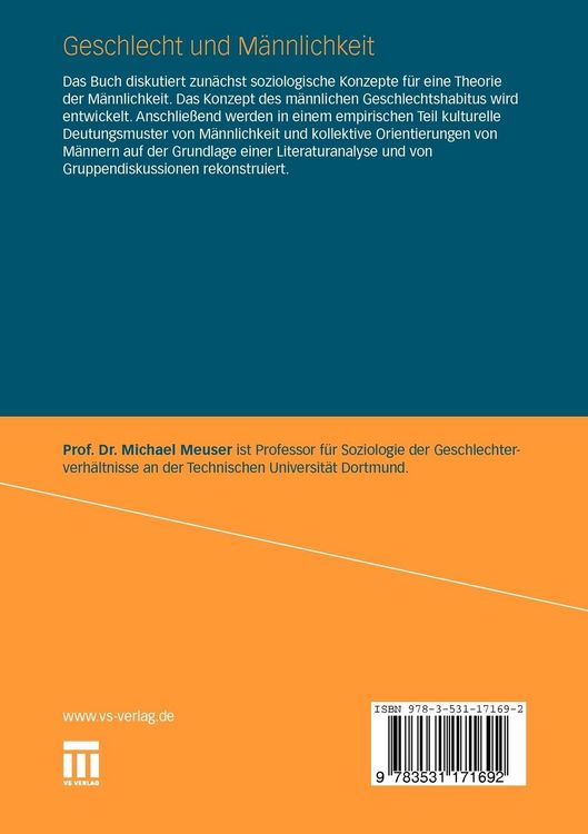 Produktbild: Geschlecht und M&auml;nnlichkeit
