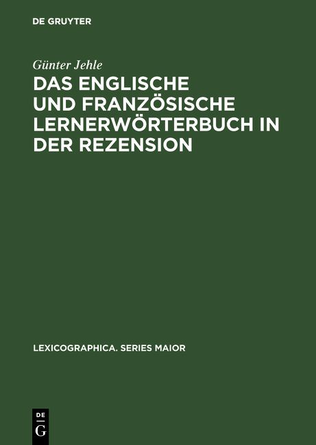 Produktbild: Das englische und franz&ouml;sische Lernerw&ouml;rterbuch in der Rezension