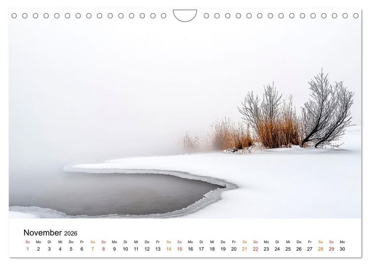Produktbild: Winterzauber - Nordwind und Schneegest&ouml;ber (Wandkalender 2026 DIN A4 quer), CALVENDO Monatskalender