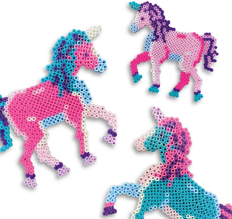Produktbild: SES CREATIVE B&uuml;gelperlen GREEN BEEDZ Einhorn 1800 St&uuml;ck