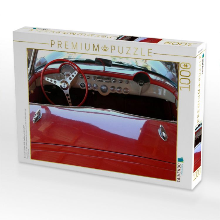 Produktbild: CALVENDO Puzzle Chevrolet Corvette 1958, Hackberry, Arizona, USA | 1000 Teile Lege-Gr&ouml;&szlig;e 64x48cm Foto-Puzzle f&uuml;r gl&uuml;ckliche Stunden