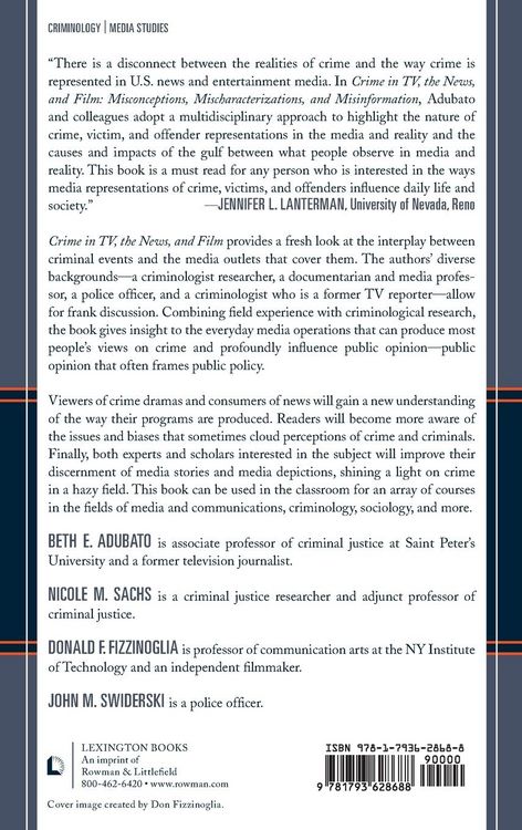 Produktbild: Crime in TV, the News, and Film