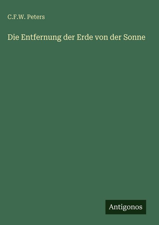 Produktbild: Die Entfernung der Erde von der Sonne
