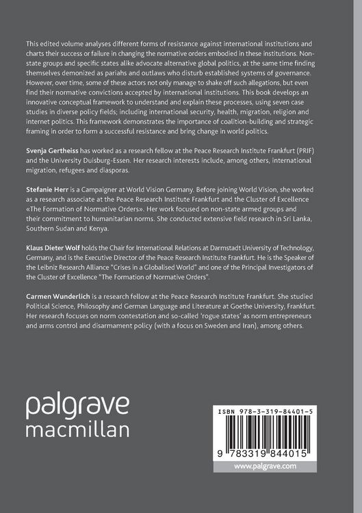 Produktbild: Resistance and Change in World Politics
