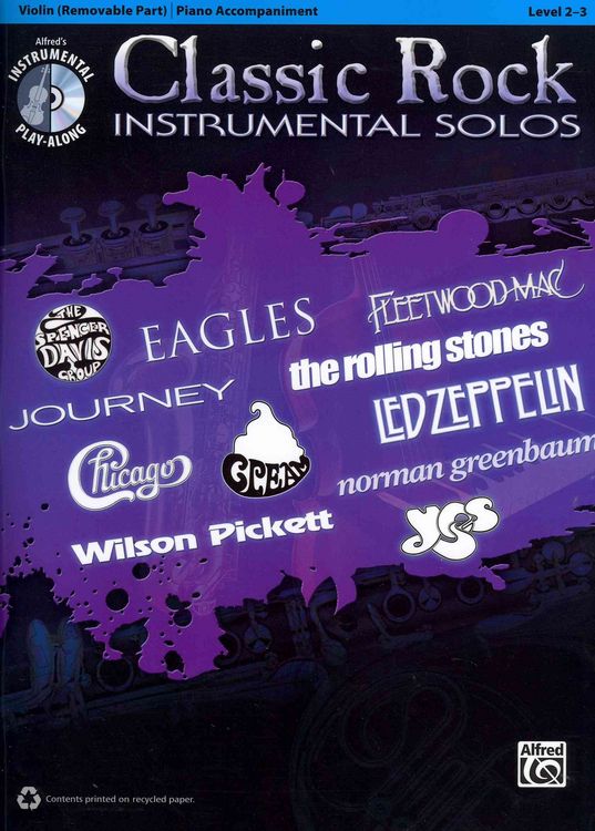 Produktbild: Classic Rock Instrumental Solos for Strings: Violin, Book &