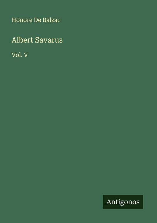 Produktbild: Albert Savarus