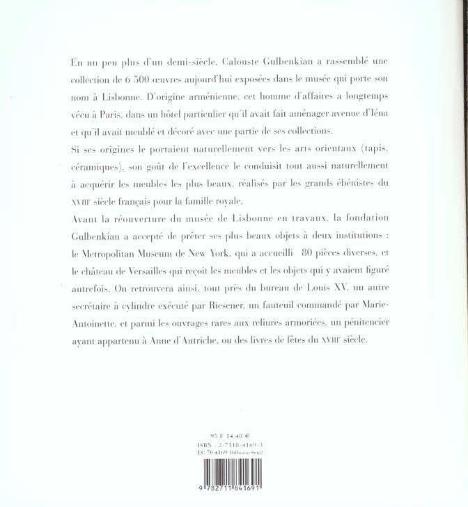 Produktbild: Chefs Oeuvre du Musee Gulbenkian Meubles et Objets Royaux du Xviiie
