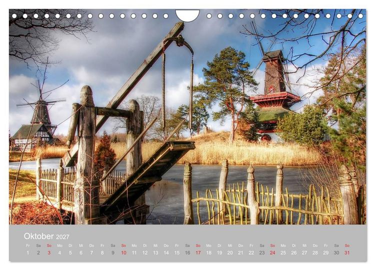 Produktbild: M&uuml;hlenmuseum Gifhorn (Wandkalender 2027 DIN A4 quer), CALVENDO Monatskalender