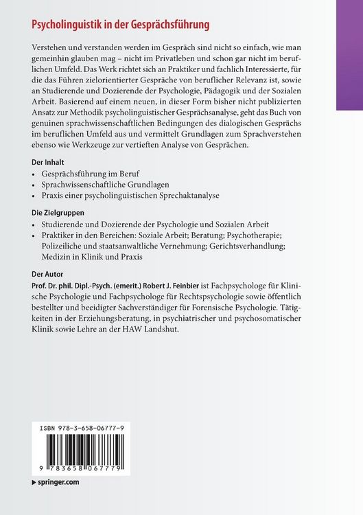 Produktbild: Psycholinguistik in der Gespr&auml;chsf&uuml;hrung