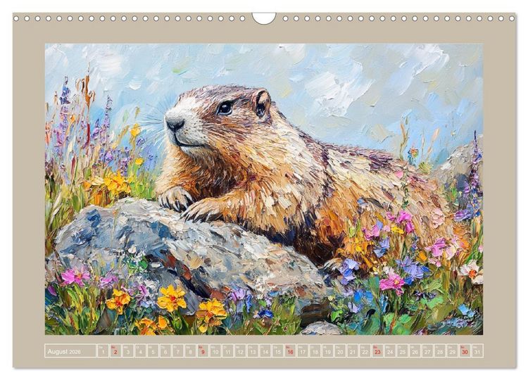 Produktbild: Wilde Sch&ouml;nheiten. Ein Jahr mit majest&auml;tischen Tieren (Wandkalender 2026 DIN A3 quer), CALVENDO Monatskalender