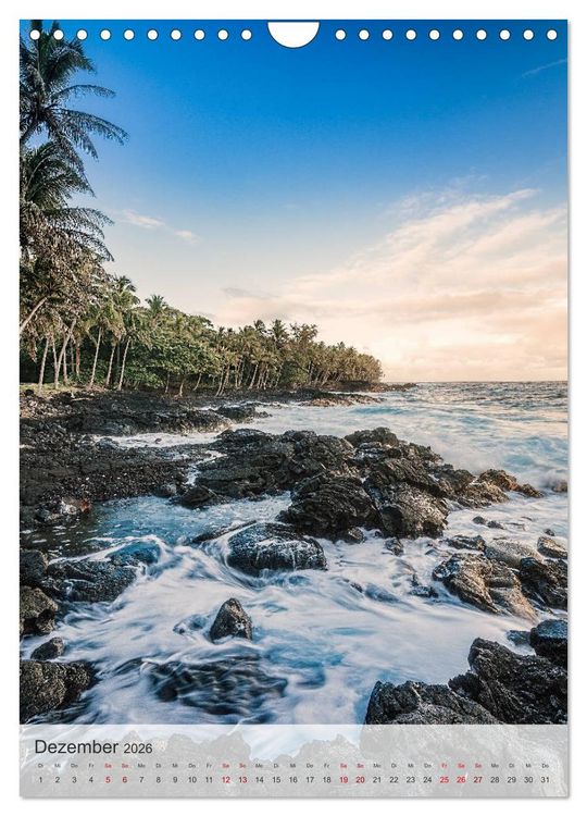 Produktbild: Willkommen in Hawai'i (Wandkalender 2026 DIN A4 hoch), CALVENDO Monatskalender