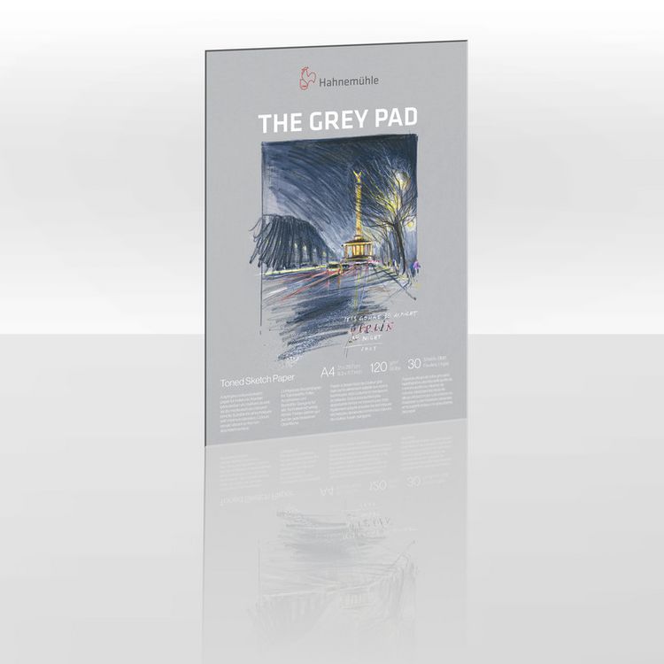 Produktbild: Hahnem&uuml;hle Papier The Grey Pad, DIN A4, 120 g/m&sup2;