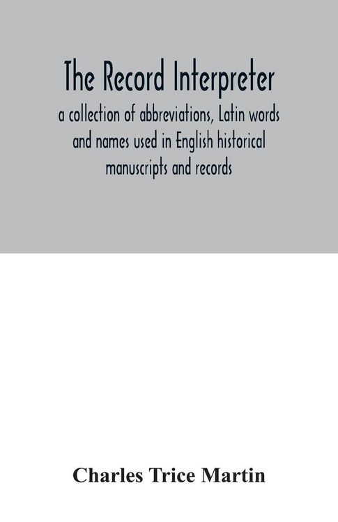 Produktbild: The record interpreter