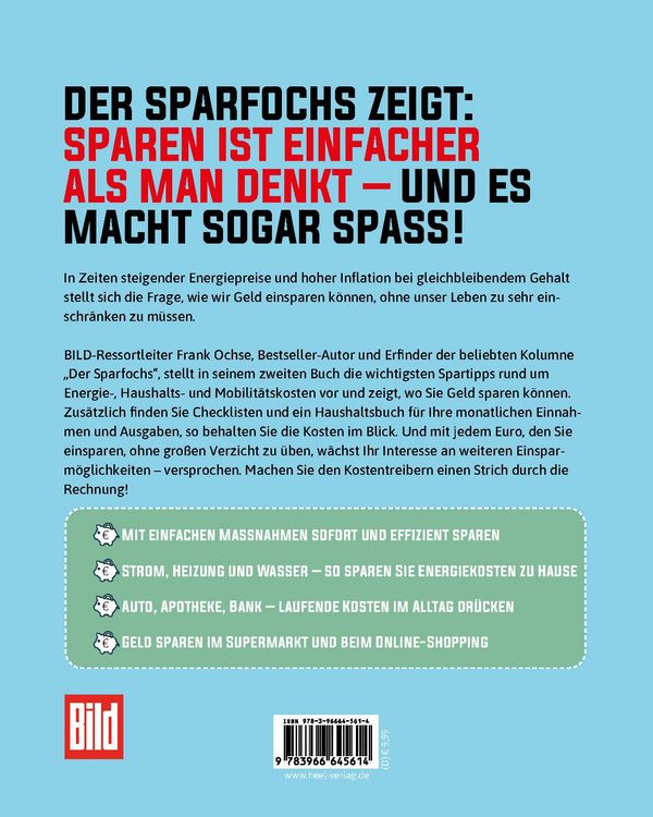 Produktbild: BILD Zeitung Der Sparfochs: Sparen ohne Verzicht! Sparbuch