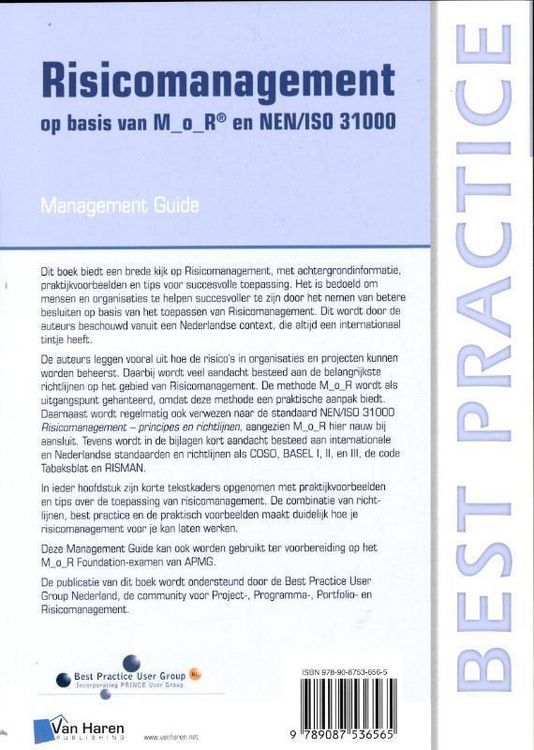 Produktbild: Kouwenhoven, M: Risicomanagement op Basis van M_o_R En NEN/I